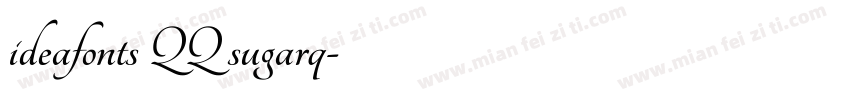 ideafonts QQ sugarq字体转换